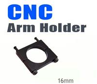 16mm Anodized CNC Arm Holder (Black) [16mm-CNC-Holder-bk]